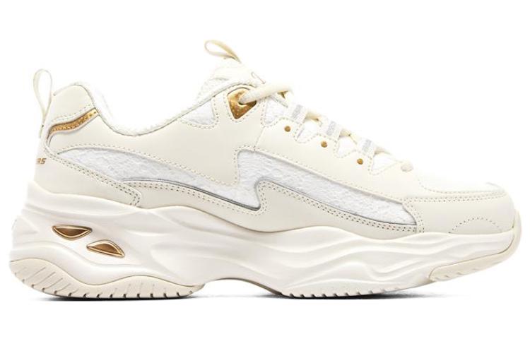 (WMNS) Skechers D'lites 4.0 'White Gold' 896147-OFWT