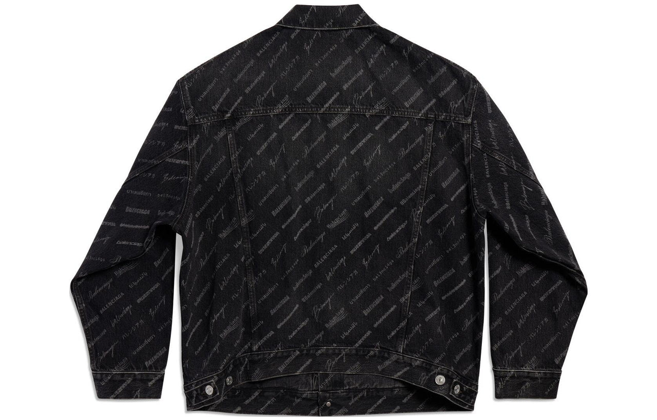 Balenciaga Denim Jacket 'Charcoal' 724738TBP471270