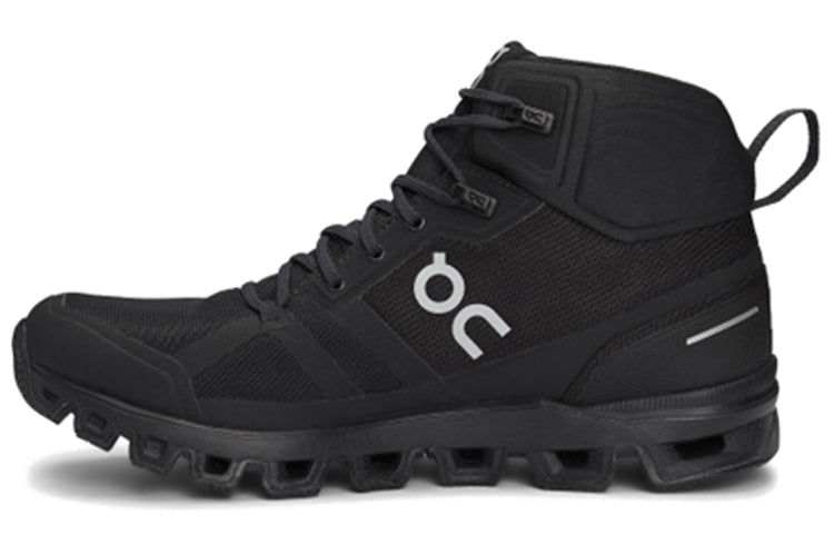 (WMNS) On Running Cloudrock Waterproof 'All Black' 23.99851