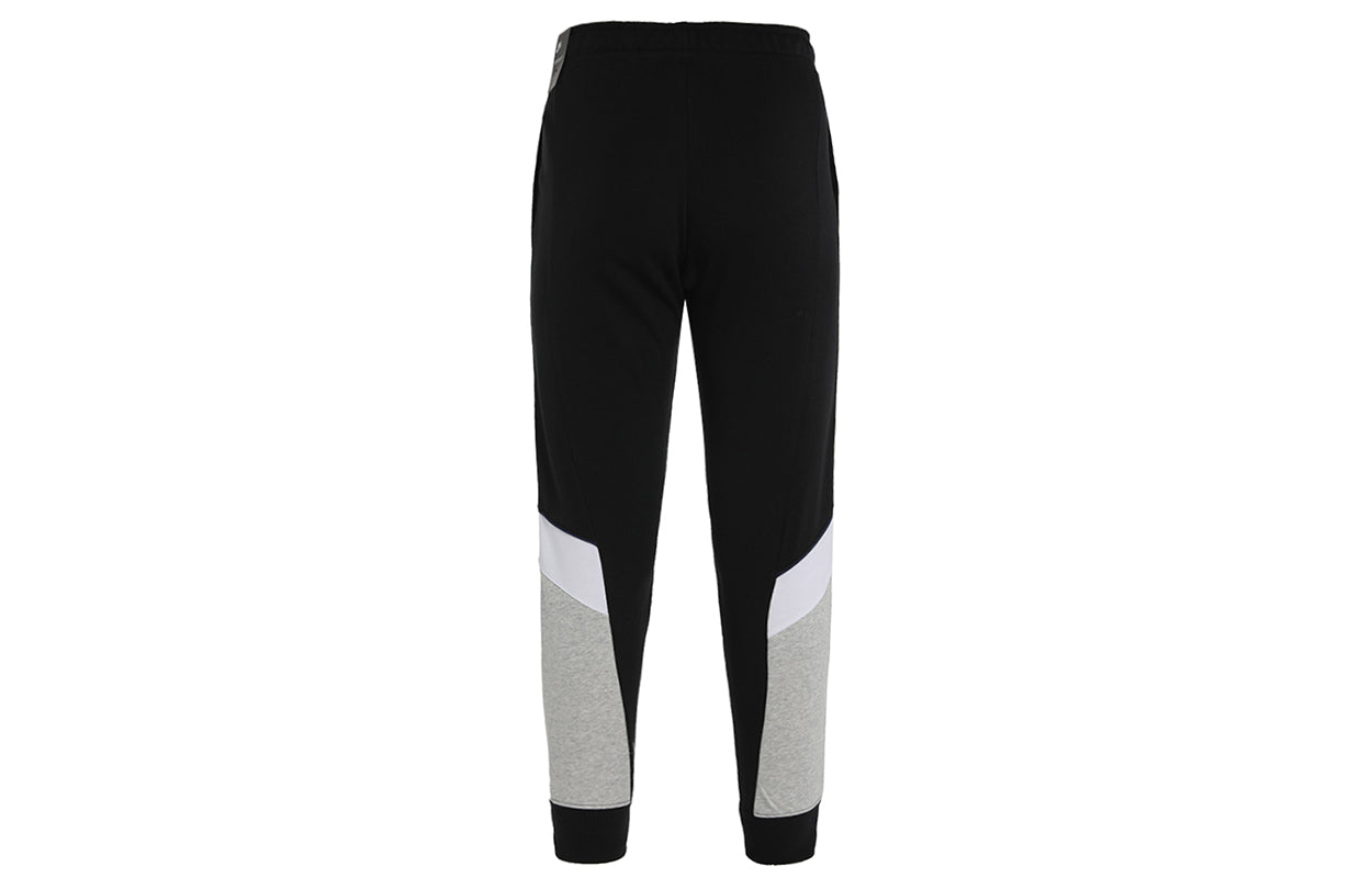 (WMNS) Nike Nsw heritage jgger Flc Colorblock Casual Sports Splicing Bundle Feet Knit Long Pants/Trousers Black CZ8609-010