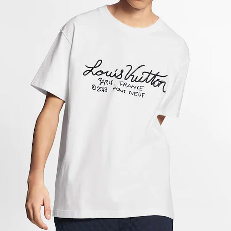 LOUIS VUITTON LV Featured Embroidered For Men White 1A7XNE
