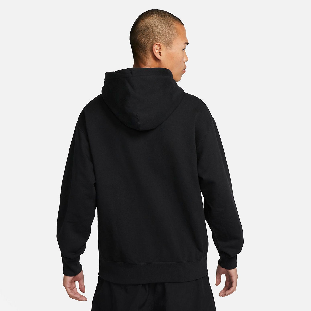 Nike Solo Swoosh French Terry Pullover Hoodie 'Black' DX0814-010
