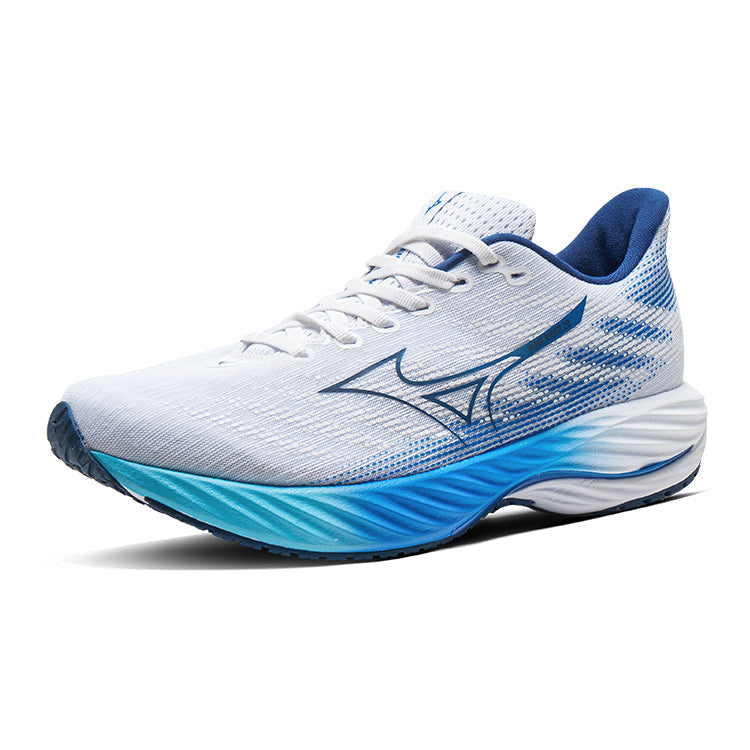 Mizuno Wave Rider 28 'White Estate Blue' J1GC240301