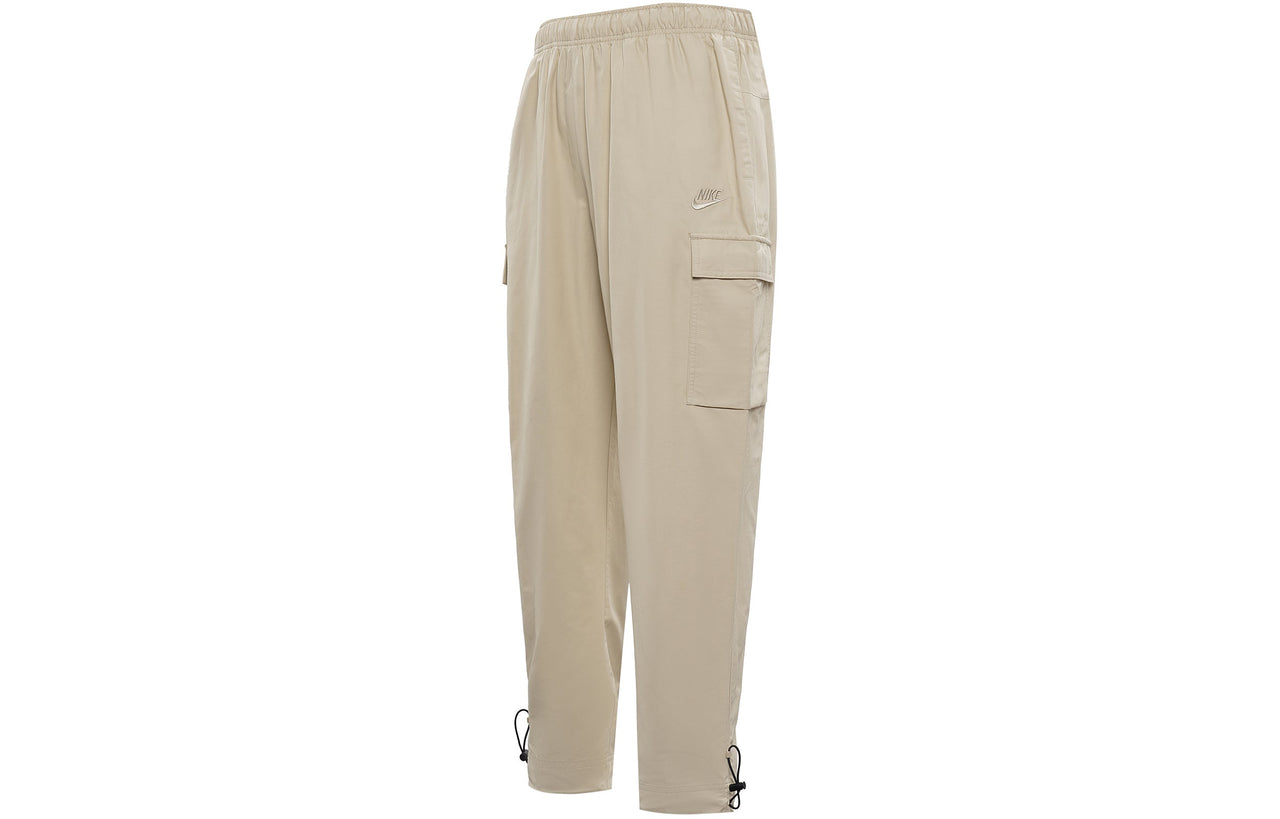 Men's Nike Sportswear Logo Small Label Embroidered Woven Cargo Casual Pants/Trousers Light Brown CU4326-224