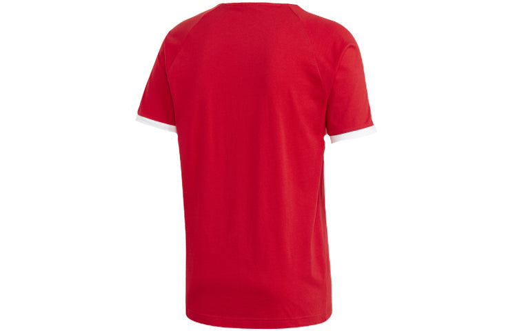 adidas originals Sports Round Neck Short Sleeve 87 Retro Red GD9934