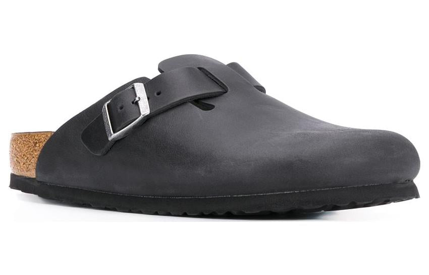 Birkenstock Boston Narrow 'Oiled Leather Black' 0059463