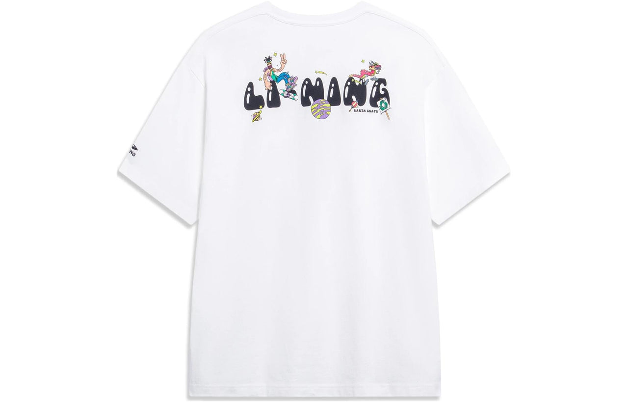 Li-Ning x Steven Harrington Graphic T-shirt 'White' AHST093-2