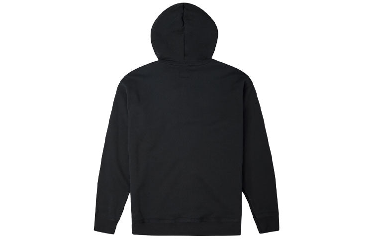 Converse Solid Color Zipper Long Sleeves Hooded Jacket Couple Style Black 10022002-A01