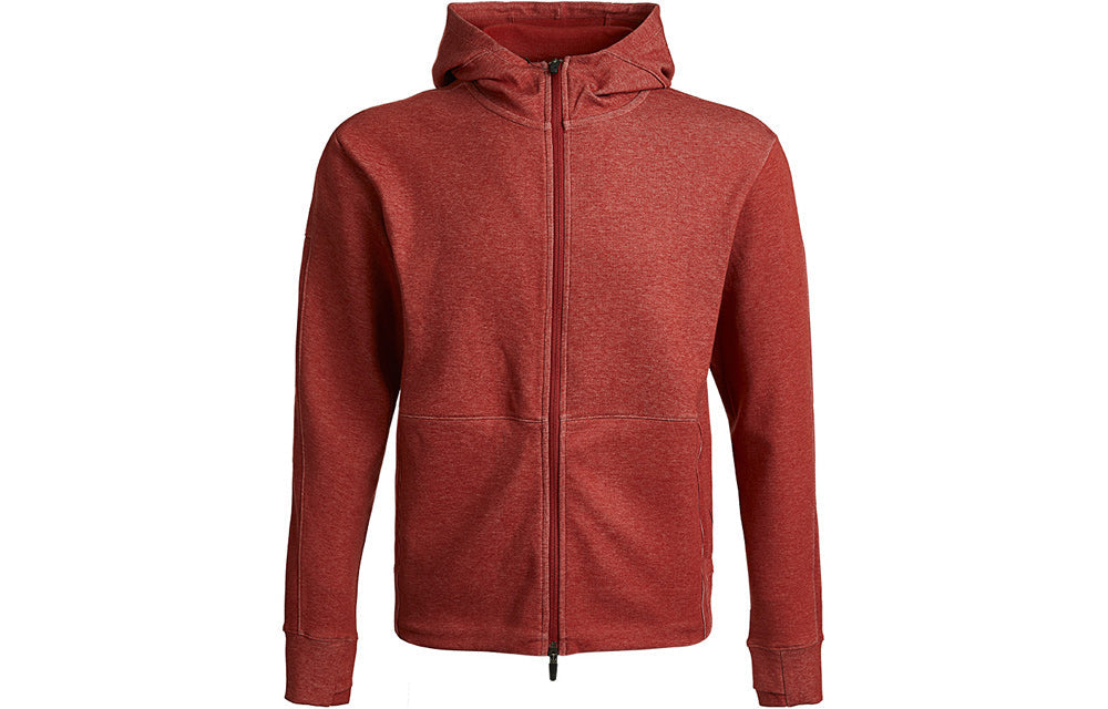 Nike Yoga Solid Color Sports Hooded Jacket Men's Red CU6261-689