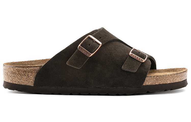 Birkenstock Zrich Soft Footbed Suede Leather Narrow Fit 'Mocha' 1009531