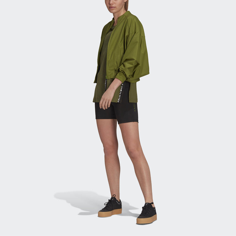 (WMNS) adidas Training Sports Forked Short Sleeve Green GK6255