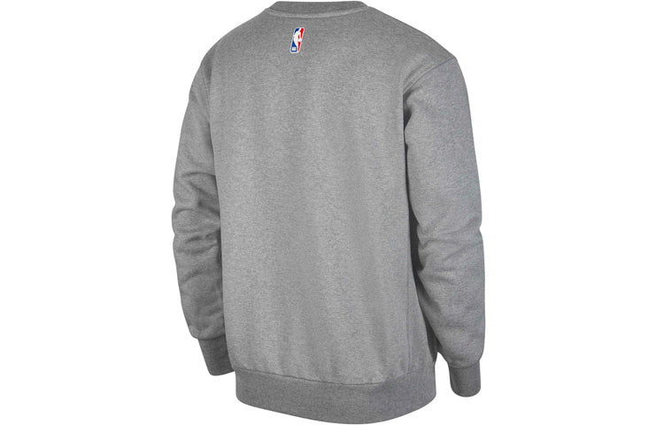 Nike Courtside Heritage Fleece Round Neck Pullover Los Angeles Lakers Gray CW4621-091
