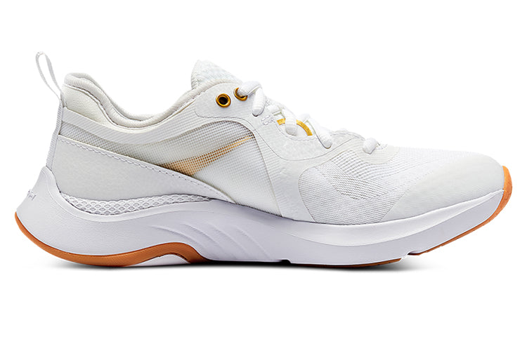 (WMNS) Under Armour HOVR Omnia Metallic 'White Metallic Gold Luster' 3025833-100