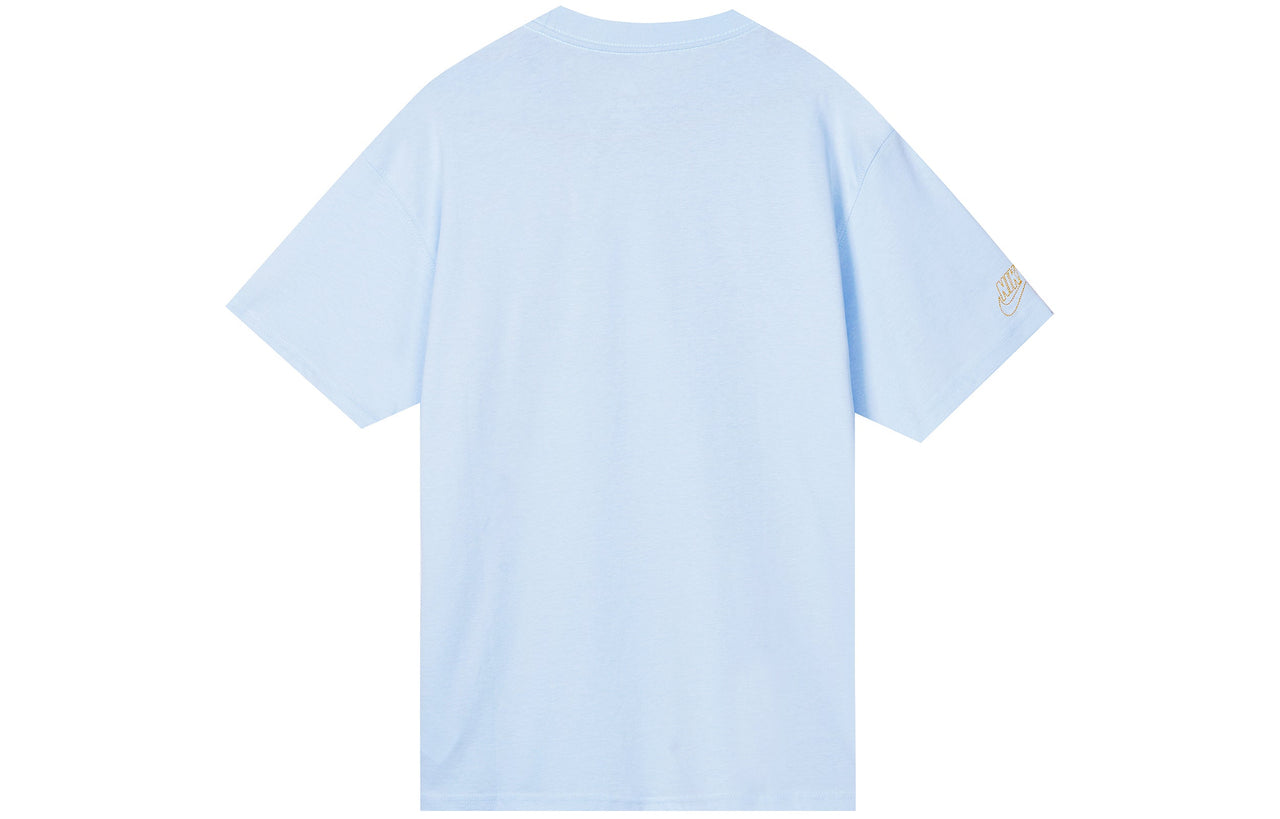 Men's Nike Printing Pocket Casual Short Sleeve Blue T-Shirt DR7967-441