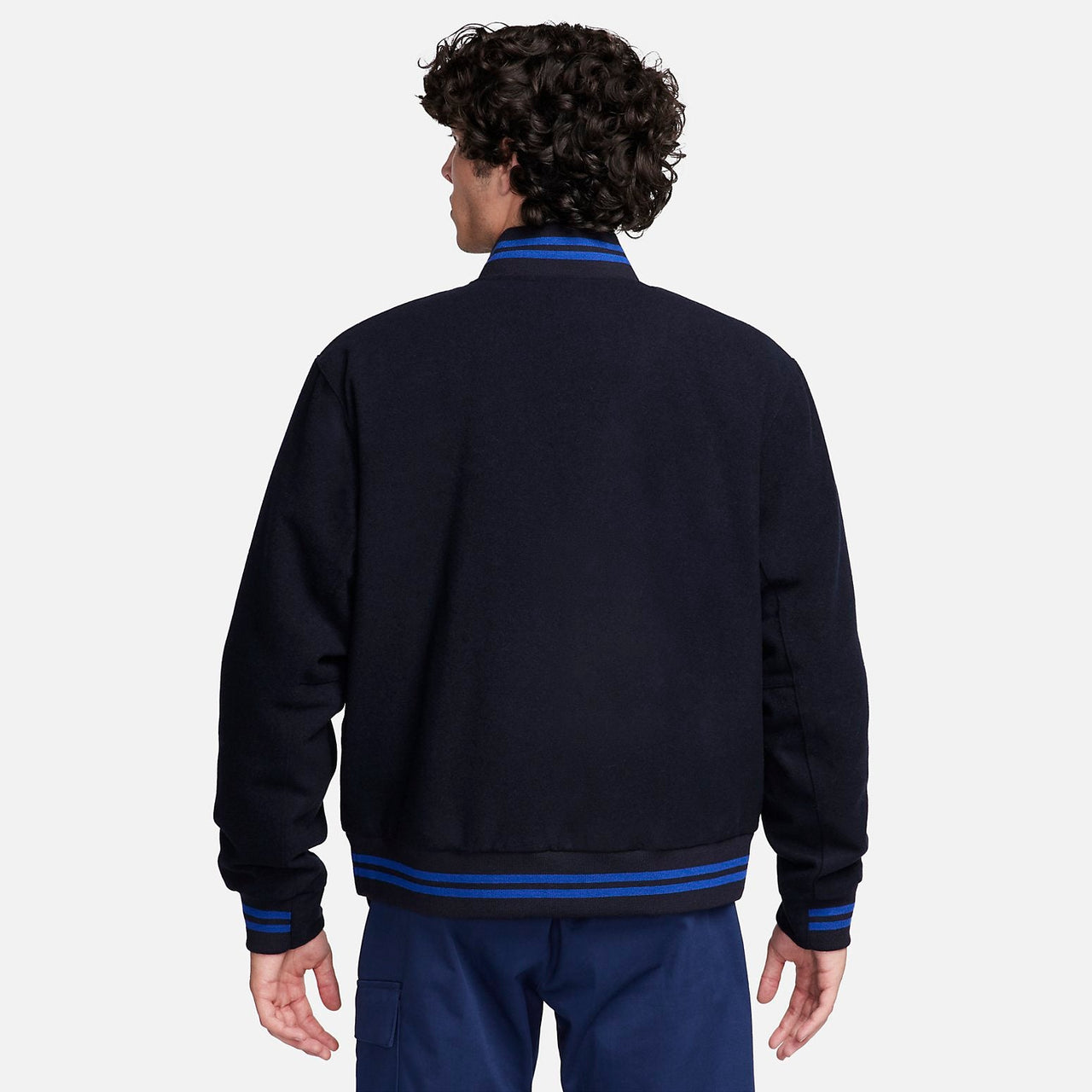 Nike Chelsea FC Football Varsity Jacket 'Black' FB2132-426
