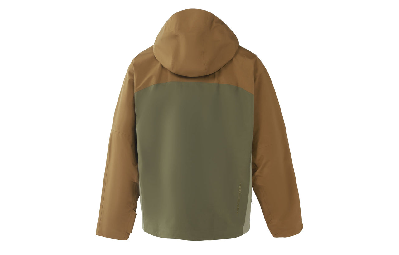 Men's Nike ACG Loose Zipper Hooded Colorblock Long Sleeves Jacket Autumn Light Brown CV0635-242