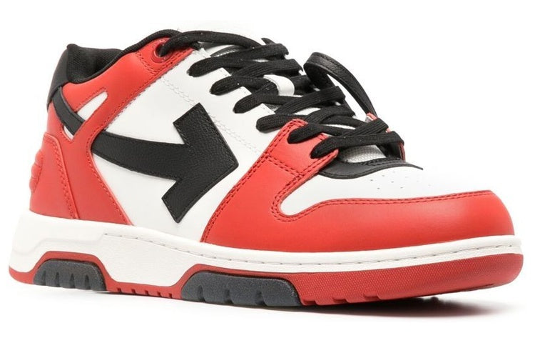 Off-White Out of Office Low Sneaker 'Red White Black' OMIA189S23LEA0012510