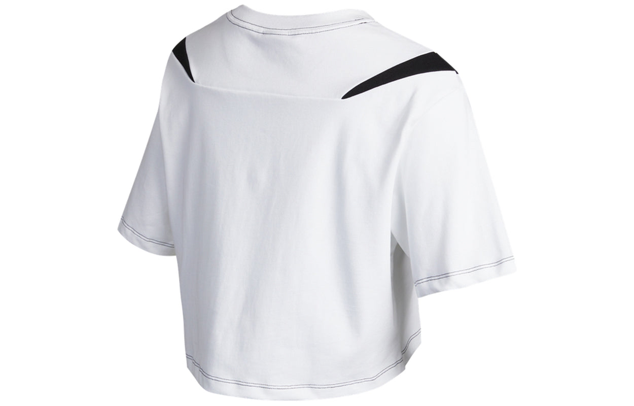 (WMNS) Nike Sportswear Swoosh Short Round-neck White DD5591-100