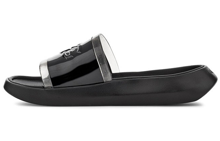 (WMNS) UGG Hilama Slide Black Slippers 1109592-BLK