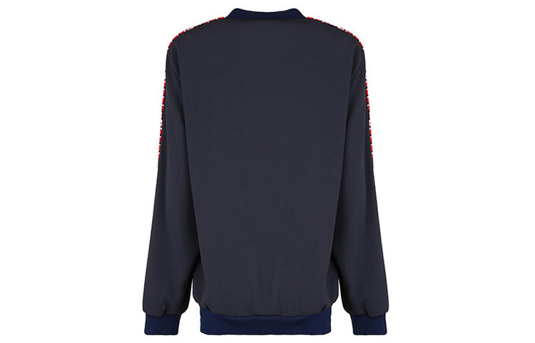 (WMNS) KENZO Tiger Alphabet Printing Pattern Long Sleeves Round Neck Hoodie Dark Blue FA52TO0105AC-77