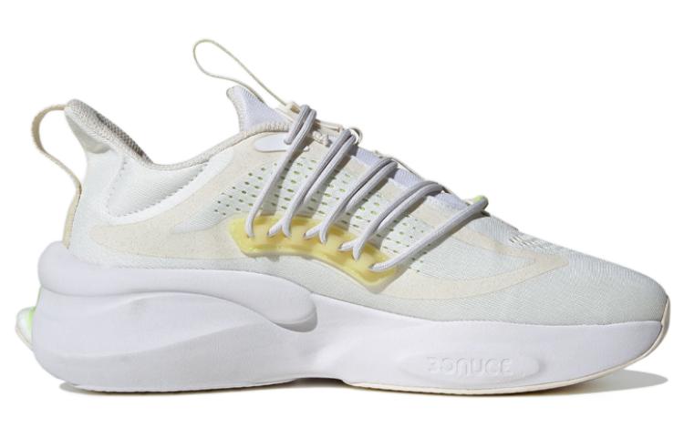 adidas AlphaBoost V1 Running Shoes 'White Yellow' IG3072