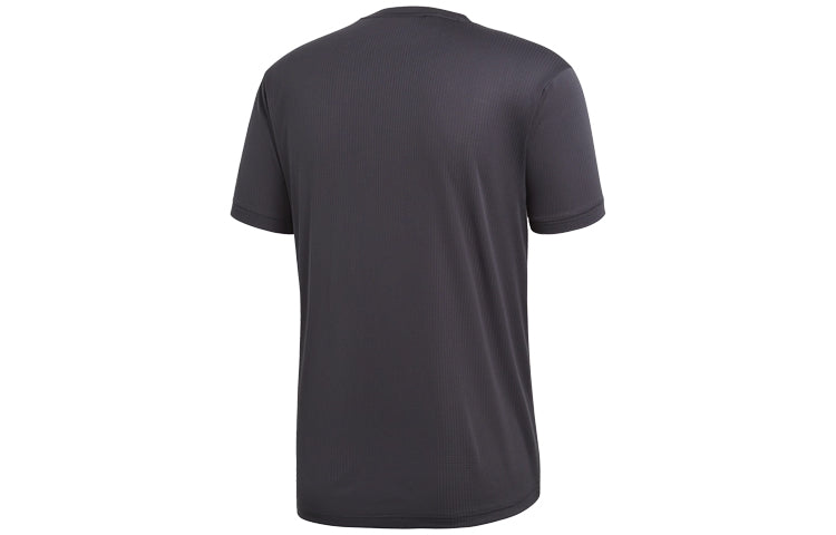 adidas Logo Printing Sports Short Sleeve Black CE0818