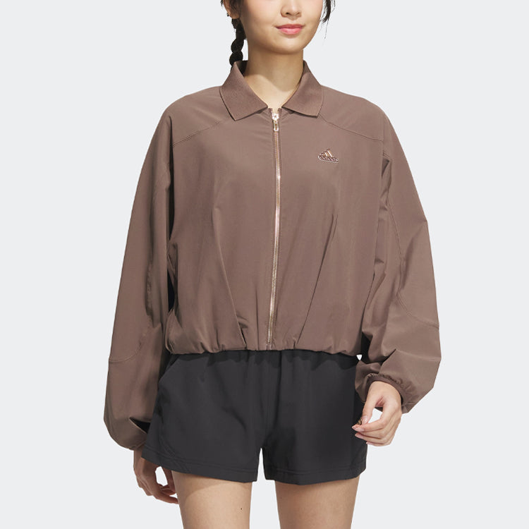 (WMNS) adidas Future Of Tech Shirt Jackets 'Brown' HY2830