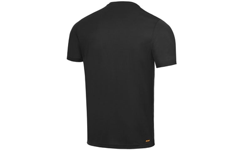 New Balance Men's New Balance As Roma Logo Printing Training Sports Round Neck Short Sleeve Black MT231300-BK