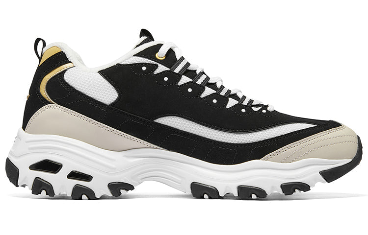 Skechers D'lites Sneakers 'Black Beige White' 894268-BKGD