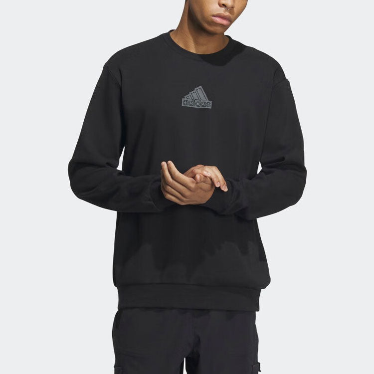 adidas Logo Long Sleeve 'Black' IP4965