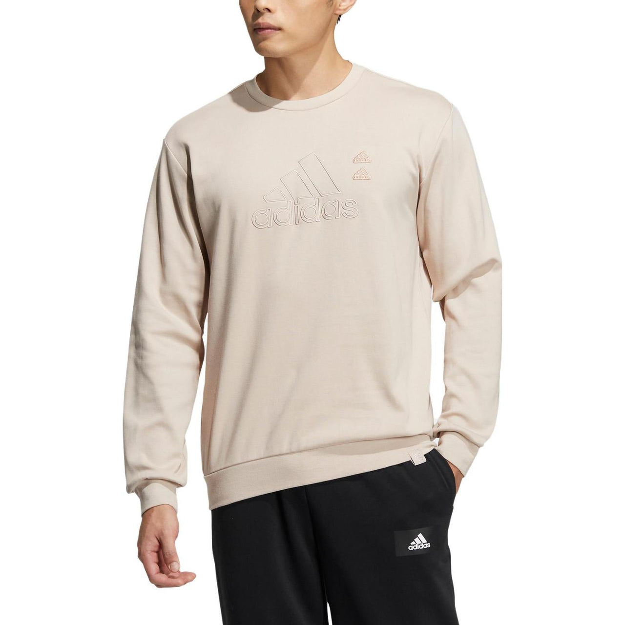 adidas ST GZ LOGO Sweatshirt 'Tan' IA6953