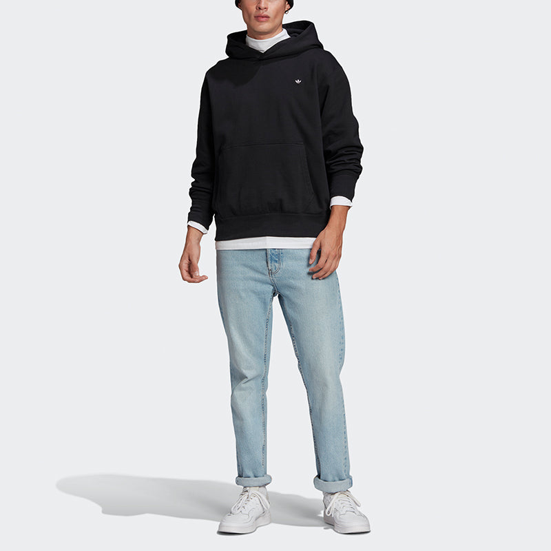 adidas originals Premium Hoody Athleisure Hooded Jumper For Men Black GN3384