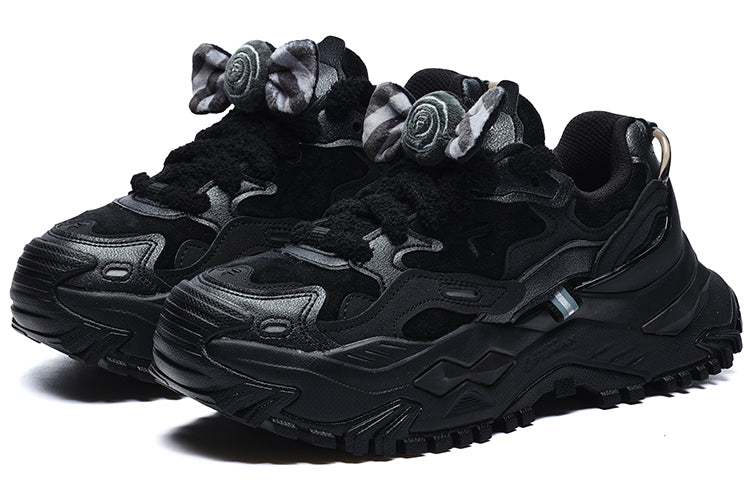 (WMNS) FILA FUSION Bianco Sneakers 'Black Grey' T12W241301FBM