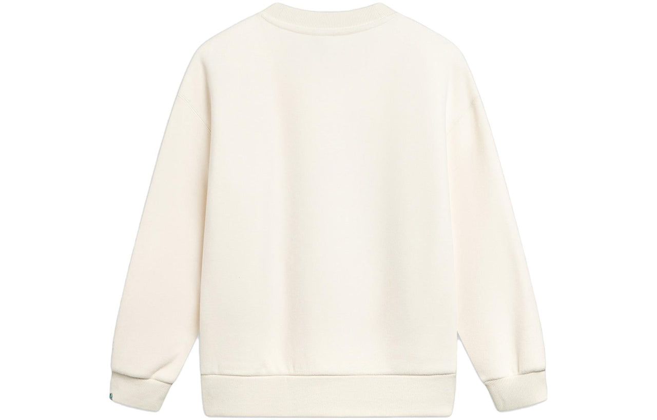 (WMNS) Li-Ning x Disney Monster University Warm Fleece Sweatershirt 'Beige' AWDT812-2