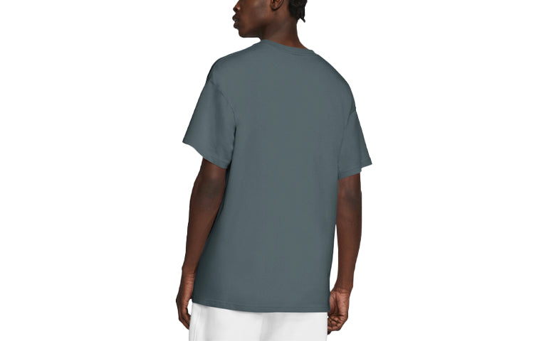 Nike Lab Solo Swoosh Basic Sports Short Sleeve Gray Blue Grayblue DA0321-387