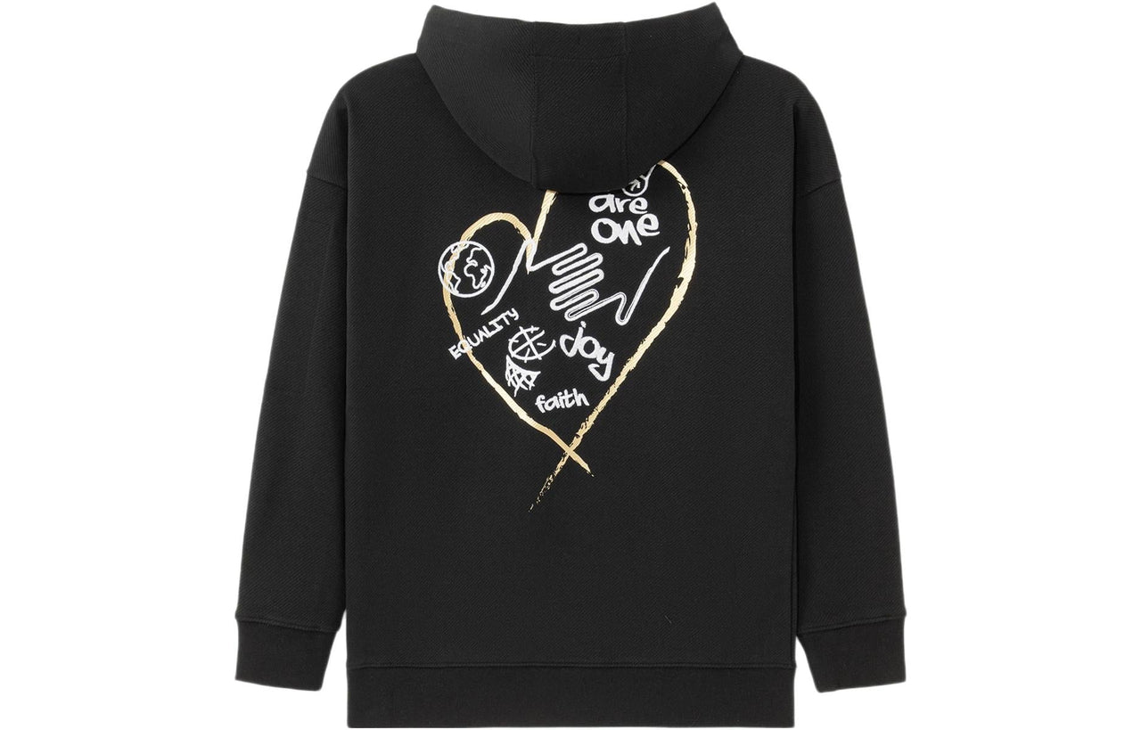 Li-Ning Way Of Wade We Are One Graphic Hoodie 'Black' AWDS113-8