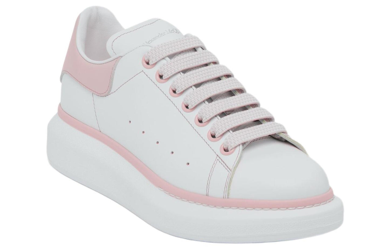 (WMNS) Alexander McQueen Wedge Sole Sneakers 'White and Ice Pink' 718139WIEEP8761