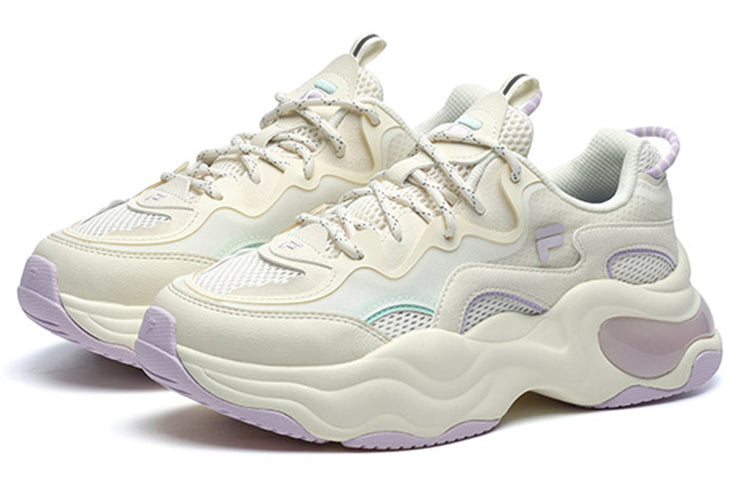 (WMNS) FILA FUSION Bubble Sneakers 'White Lilac' T12W227310FAW