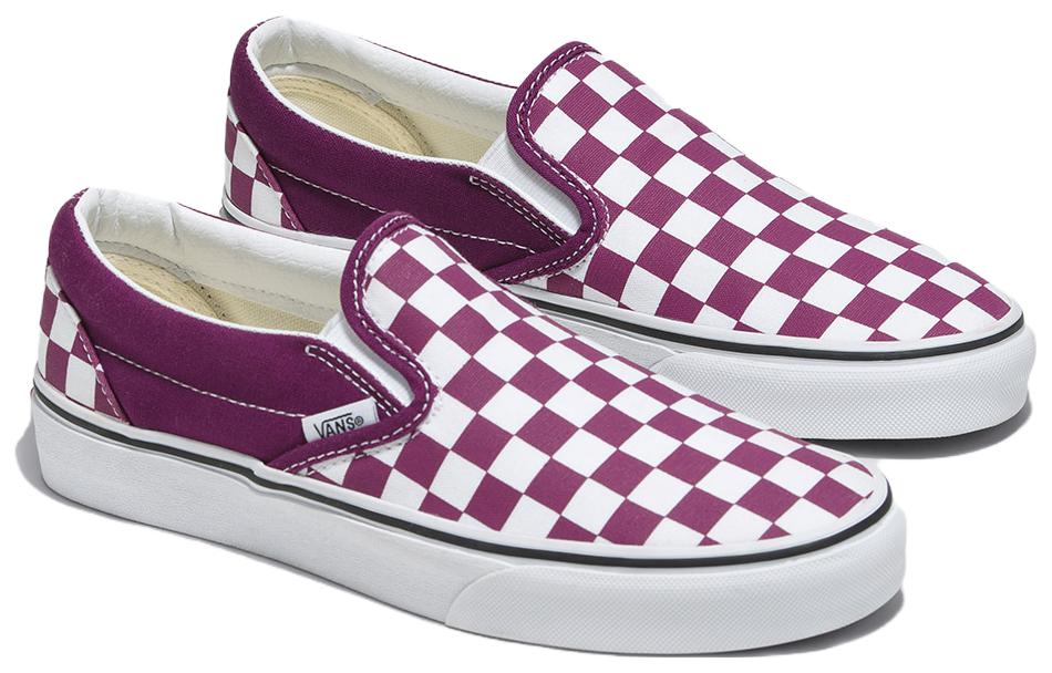 (WMNS) Vans Classic Slip-On Checkerboard 'Purple' VN000BVZDRV