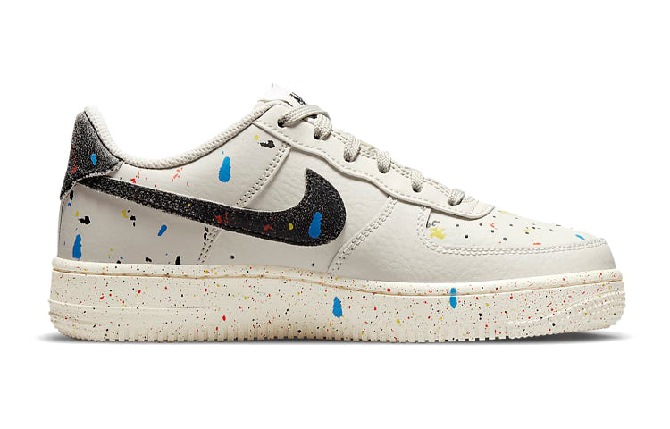 (GS) Nike Air Force 1 LV8 3 'Paint Splatter - Light Bone' DJ2598-001