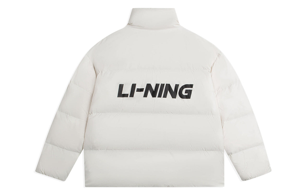Li-Ning Graphic Short Down Jacket 'White' AYMS337-2