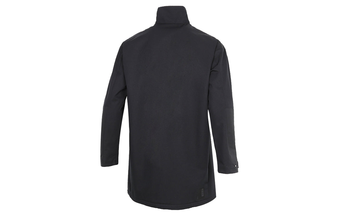 adidas Wj Jkt Long Woven Training Casual Sports Jacket Black GU1766