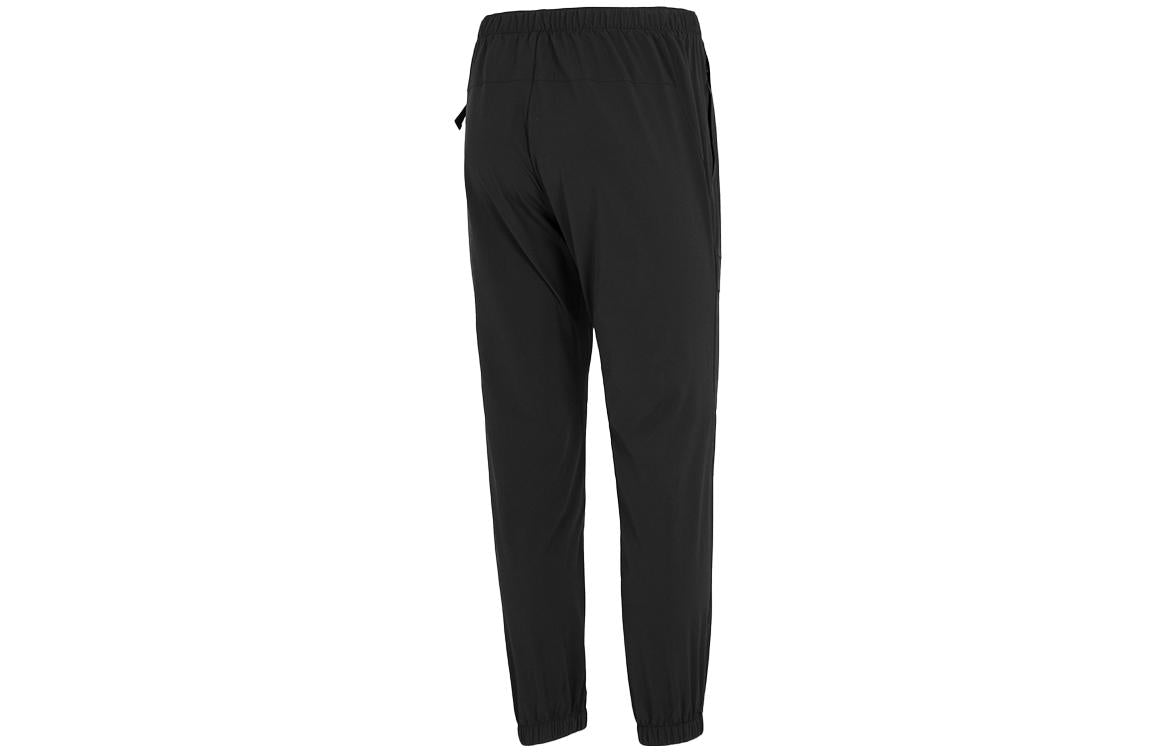 Men's adidas Solid Color Bundle Feet Woven Casual Sports Pants/Trousers/Joggers Black HE7362