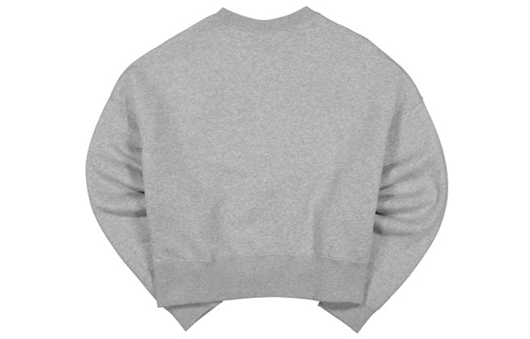 (WMNS) Nike Casual Sports Logo Round Neck Fleece Hoodie light grey Gray CK0168-063