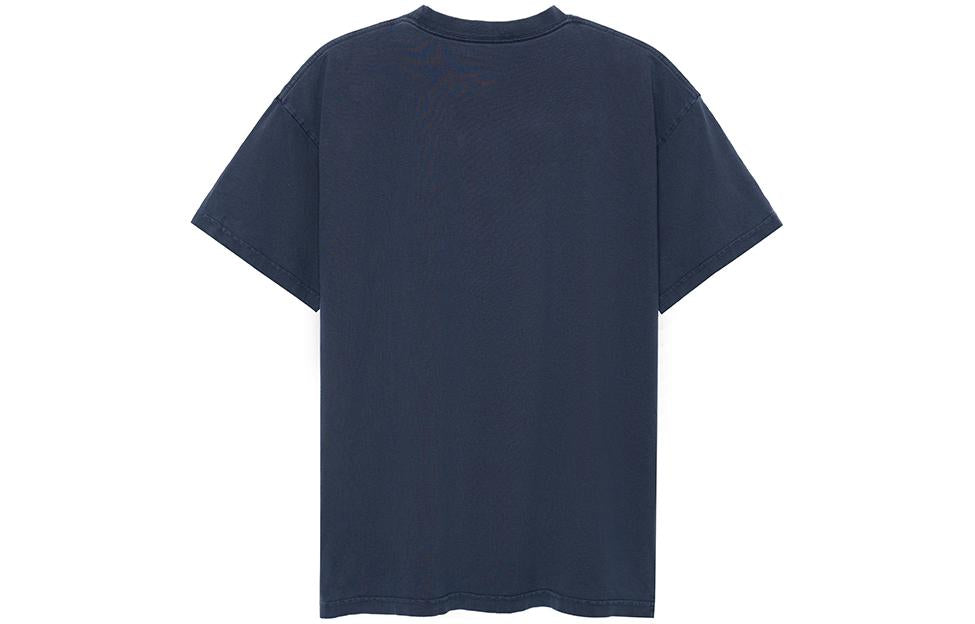 (WMNS) Balenciaga College 1917 Medium Fit T-Shirt 'Blue' 612965TMV954140