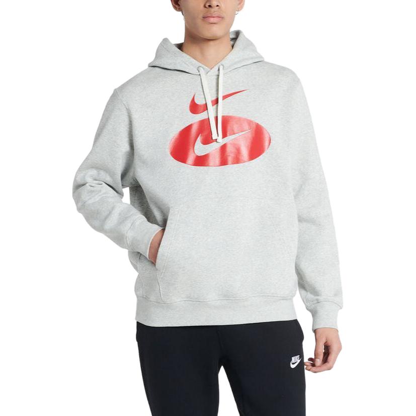 Nike Sportswear Swoosh League Fleece Pullover Hoodie 'Light Grey Heather' DM5458-050