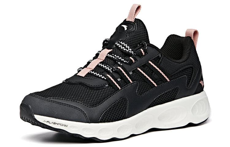 (WMNS) ANTA Running Series Sneakers 'Black Pink' 922025567-3