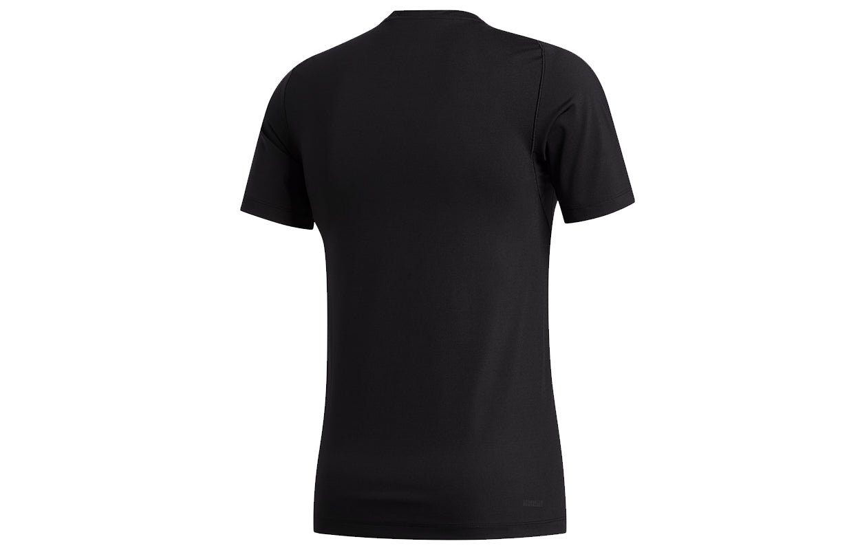 adidas Ask2 Prm Tee Ss Training Sports Tight Round Neck Short Sleeve Black FJ6146