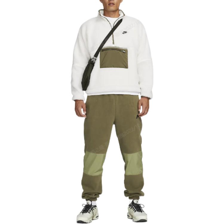 Nike Club Winter half-zip fleece jacket 'White olive' DQ4881-133