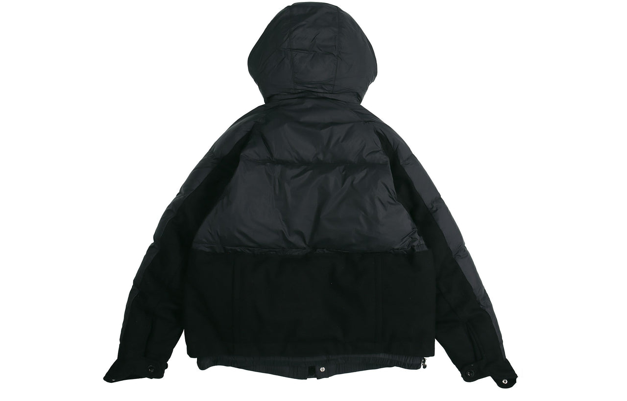 Nike x sacai Loose Splicing hooded Down Jacket 'Black' CT3269-010